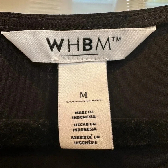 White House Black Market WHBM Black Chain Lace Up Shift Dress Size Medium M - Picture 5 of 8